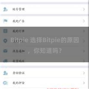 Bitpie 选择Bitpie的原因，你知道吗？